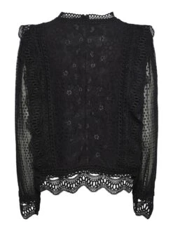 Y.A.S YASSOPHIRA TOP MET LANGE MOUWEN -Midi Mooi Winkel 26021990 Black 002