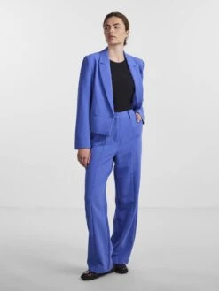 Y.A.S YASTUCKA HIGH-WAIST BROEK -Midi Mooi Winkel 26026408 AmparoBlue 005