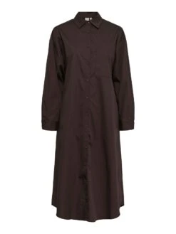 Y.A.S YASJUBILI BLOUSEJURK -Midi Mooi Winkel 26028017 SealBrown 001