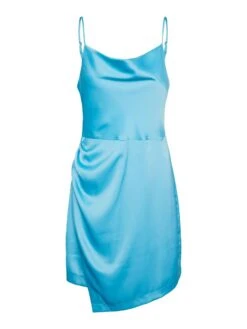 Y.A.S YASDOTTEADRAPE MINI JURK -Midi Mooi Winkel 26028266 NorseBlue 001