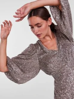 Y.A.S YASSTEEL MINI JURK 7 Y.A.S YASSTEEL MINI JURK -Midi Mooi Winkel 26028465 Silver 006