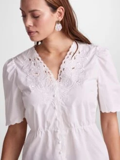 Y.A.S YASCALLIE OVERHEMD 7 Y.A.S YASCALLIE OVERHEMD -Midi Mooi Winkel 26030025 StarWhite 006