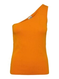 Y.A.S YASMILLA GEBREIDE TOP 9 Y.A.S YASMILLA GEBREIDE TOP -Midi Mooi Winkel 26030102 FlameOrange 001