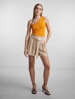 Y.A.S YASMILLA GEBREIDE TOP 8 Y.A.S YASMILLA GEBREIDE TOP -Midi Mooi Winkel 26030102 FlameOrange 005