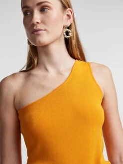 Y.A.S YASMILLA GEBREIDE TOP 7 Y.A.S YASMILLA GEBREIDE TOP -Midi Mooi Winkel 26030102 FlameOrange 006