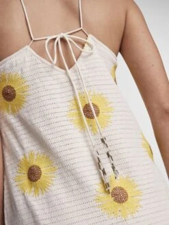 Y.A.S YASSUNFLOWER MINI JURK -Midi Mooi Winkel 26030278 Birch 1030086 006