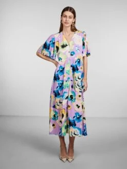 Y.A.S YASMALOU MIDI JURK -Midi Mooi Winkel 26030550 SheerLilac 1038138 005