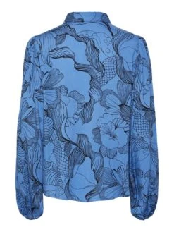 Y.A.S YASFINLY OVERHEMD -Midi Mooi Winkel 26030613 FederalBlue 1039547 002