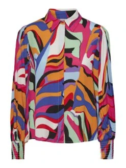 Y.A.S YASALIRA OVERHEMD -Midi Mooi Winkel 26030718 FuchsiaPurple 1042671 001