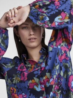 Y.A.S YASFIMA OVERHEMD -Midi Mooi Winkel 26030731 GardenTopiary 1043550 006