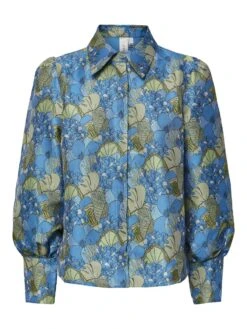 Y.A.S YASMILAN OVERHEMD -Midi Mooi Winkel 26030880 BonnieBlue 001