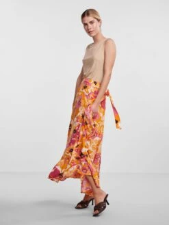 Y.A.S YASSUNRISE WIKKELROK -Midi Mooi Winkel 26031223 OrangePeel 1051981 005