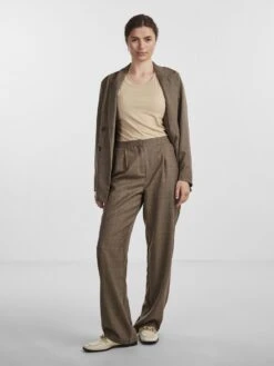 Y.A.S YASKAGGA WIDE LEG BROEK -Midi Mooi Winkel 26031474 Kangaroo 1058080 005