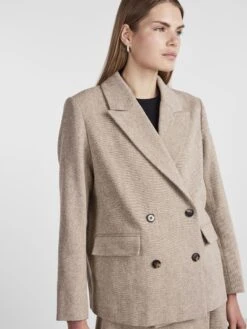 Y.A.S YASSUMMER BLAZER -Midi Mooi Winkel 26031613 ToastedCoconut 006