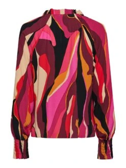 Y.A.S YASFIGANA TOP MET LANGE MOUWEN 11 Y.A.S YASFIGANA TOP MET LANGE MOUWEN -Midi Mooi Winkel 26031731 RoseViolet 1061069 002