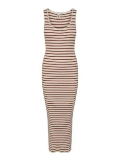 Y.A.S YASPEPERGRINE MAXI JURK -Midi Mooi Winkel 26031937 Birch 001