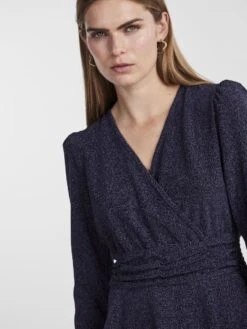 Y.A.S YASDISNA TOP MET LANGE MOUWEN 8 Y.A.S YASDISNA TOP MET LANGE MOUWEN -Midi Mooi Winkel 26032055 DressBlues 006