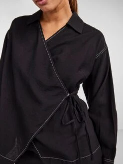 Y.A.S YASLANA WIKKELTOP -Midi Mooi Winkel 26032142 Black 006