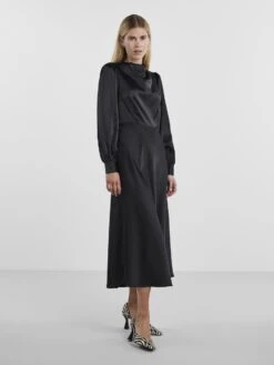 Y.A.S YASZAHALLA MIDI JURK -Midi Mooi Winkel 26032208 Black 005