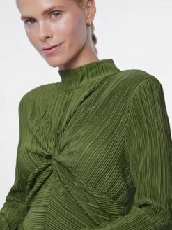 Y.A.S YASOLINDA MIDI JURK 8 Y.A.S YASOLINDA MIDI JURK -Midi Mooi Winkel 26032405 RifleGreen 006