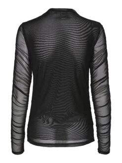 Y.A.S YASMESHI TOP MET LANGE MOUWEN -Midi Mooi Winkel 26032443 Black 002
