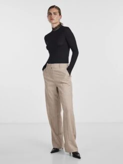 Y.A.S YASELLINA TOP MET LANGE MOUWEN -Midi Mooi Winkel 26032452 Black 005