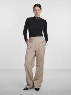 Y.A.S YASELLINA TOP MET LANGE MOUWEN -Midi Mooi Winkel 26032452 Black 007