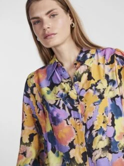 Y.A.S YASPAINTERLY OVERHEMD 8 Y.A.S YASPAINTERLY OVERHEMD -Midi Mooi Winkel 26032666 Black 1081457 006