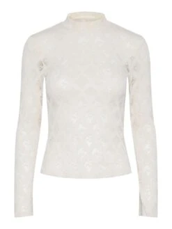 Y.A.S YASANNIS TOP MET LANGE MOUWEN -Midi Mooi Winkel 26032709 Birch 001