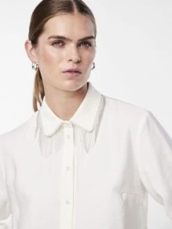 Y.A.S YASFRIMA OVERHEMD -Midi Mooi Winkel 26032741 StarWhite 006