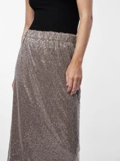 Y.A.S YASVITARA MIDDELLANGE ROK -Midi Mooi Winkel 26032753 Silver 1083888 006