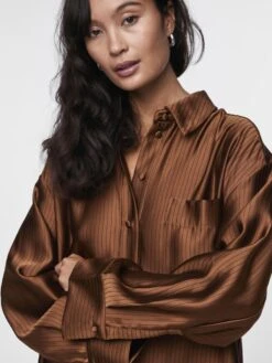 Y.A.S YASEMPI OVERHEMD -Midi Mooi Winkel 26032830 Emperador 006