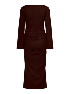 Y.A.S YASSOPHIE MAXI JURK -Midi Mooi Winkel 26034745 ChicoryCoffee 002