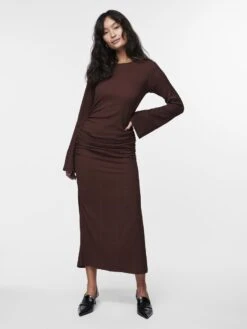 Y.A.S YASSOPHIE MAXI JURK -Midi Mooi Winkel 26034745 ChicoryCoffee 005