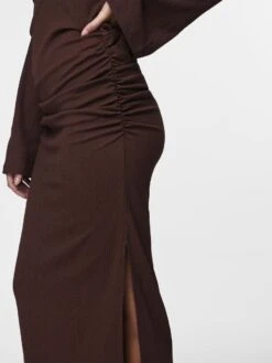 Y.A.S YASSOPHIE MAXI JURK -Midi Mooi Winkel 26034745 ChicoryCoffee 006