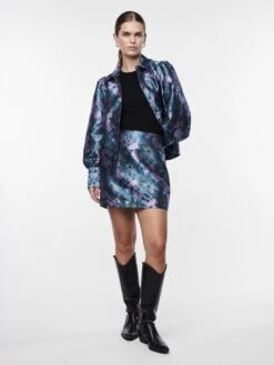 Y.A.S YASLIZE JACQUARD MINIROK 9 Y.A.S YASLIZE JACQUARD MINIROK -Midi Mooi Winkel 26034823 Black 1128888 005